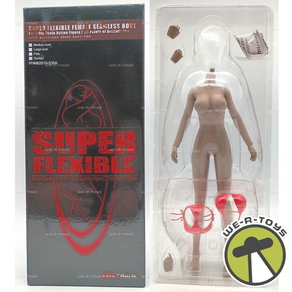 TBLeague Seamless Body Model for Action Figure 1/6 Female Suntan Skin Med. Bust