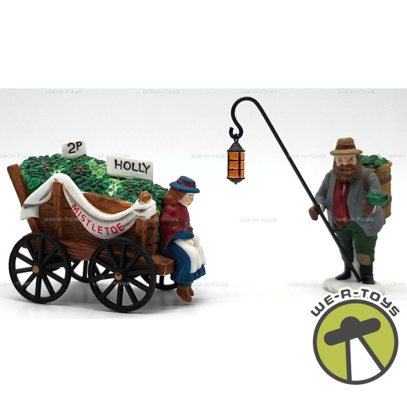 Department 56 Chelsea Market Mistletoe Monger & Cart Heritage Village Accessory