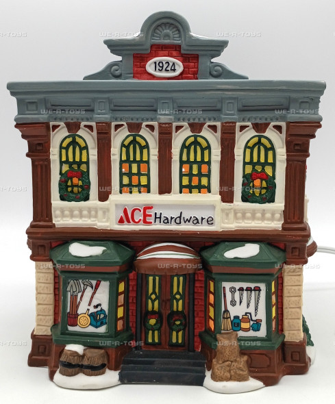 Heartland Valley Village Ace Hardware Deluxe Porcelain Lighted House 9817040