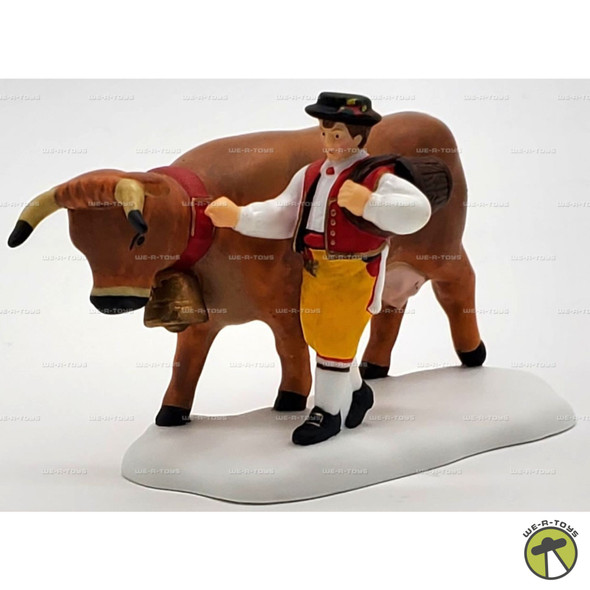Department 56 Leading the Bavarian Cow Alpine Village Series 56214 CL