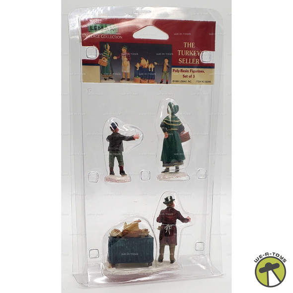 Lemax The Turkey Seller Set of 3 Poly-Resin Figurines Lemax Village Collection