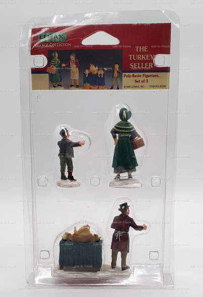 Lemax The Turkey Seller Set of 3 Poly-Resin Figurines Lemax Village Collection