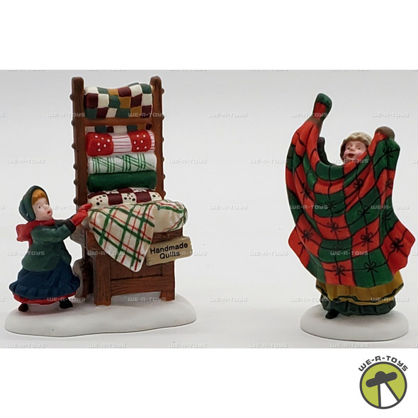 Department 56 Christmas Bazaar... Handmade Quilts Heritage Village Collection CL