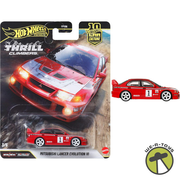 Hot Wheels Car Culture Premium Mitsubishi Lancer Evolution VI Thrill Climbers