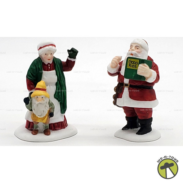 Department 56 Santa & Mrs. Claus Heritage Village Collection #5609-0 USED