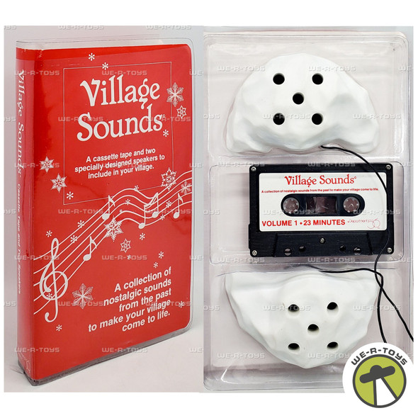Department 56 Village Sounds Cassette Tape and Two Speakers 55247