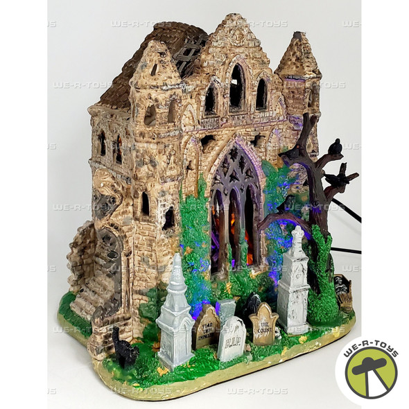 Lemax Spooky Town Gothic Ruins Lighted Building 2008