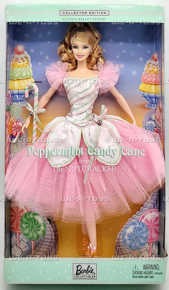 Peppermint Candy Cane Barbie Doll from The Nutcracker 2002 Mattel 57578