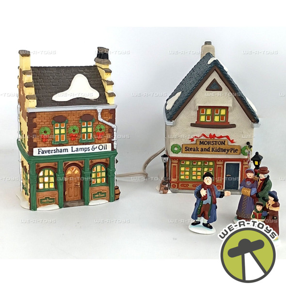 Department 56 Start a Tradition Dickens Village Series Town Square Shops Set