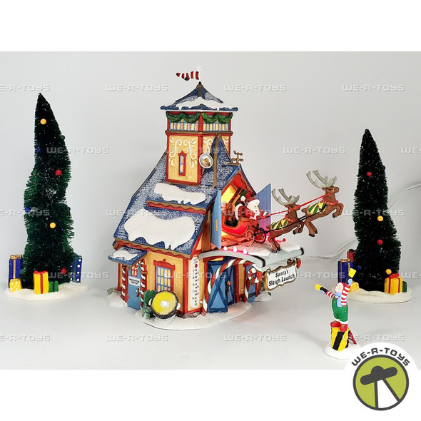 Department 56 Santa's Sleigh Launch North Pole Series 56734
