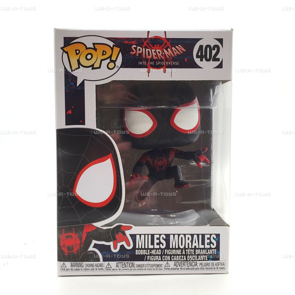 Spider Man Into The Spider Verse Miles Morales Spider-Man Funko Pop! #402 NEW