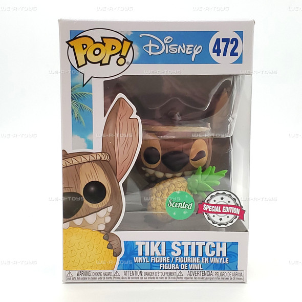 Funko POP Disney Lilo & Stitch Tiki Stitch Scented 472 Vinyl Figure Special Edi.