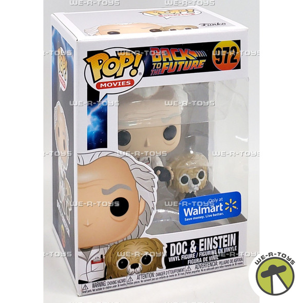 Funko POP Movies Back To The Future Doc and Einstein 972 Vinyl Figure