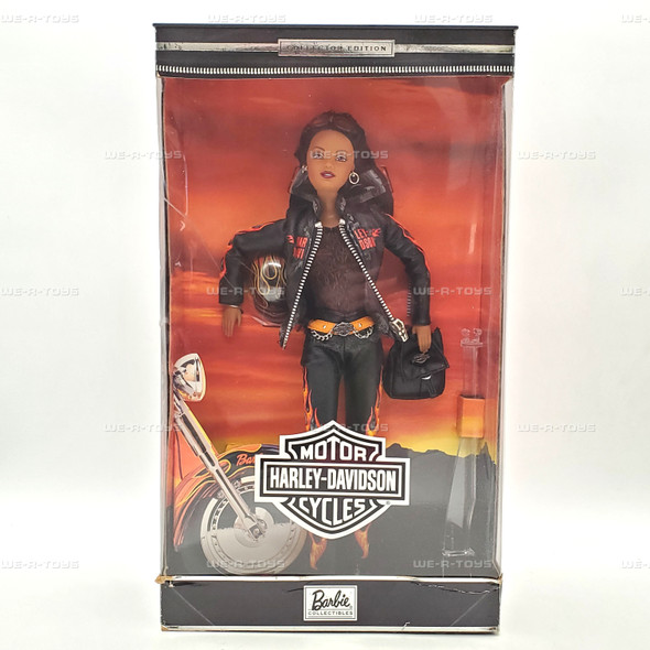 Harley Davidson Motorcycles African American Barbie Doll 2000 Mattel 29208 NEW