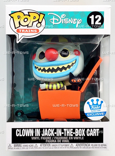 Funko POP Trains The Nightmare Before Christmas Clown in Jack in The Box Cart