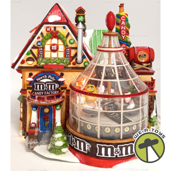 Department 56 North Pole M&M's Candy Factory Lighted Building w/ Movement 56773