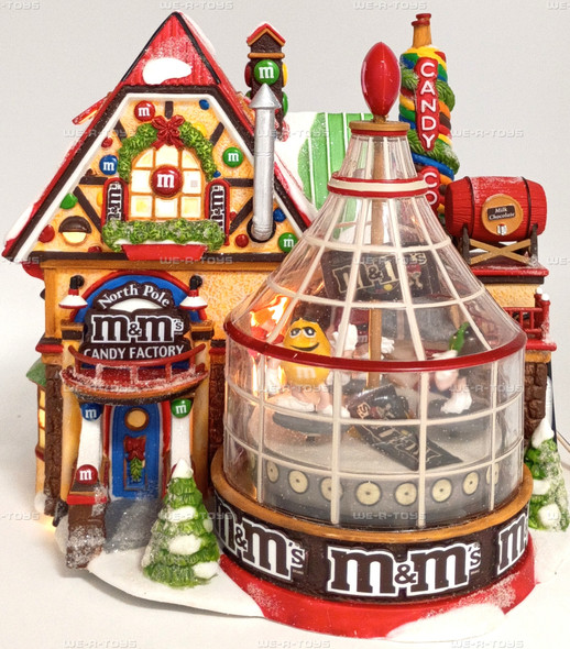 Department 56 North Pole M&M's Candy Factory Lighted Building w/ Movement 56773