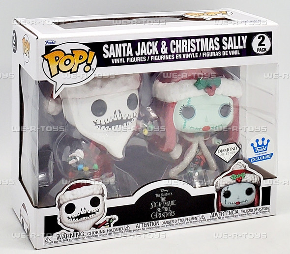 Funko POP Disney Nightmare Before Christmas Santa Jack & Christmas Sally 2 Pack