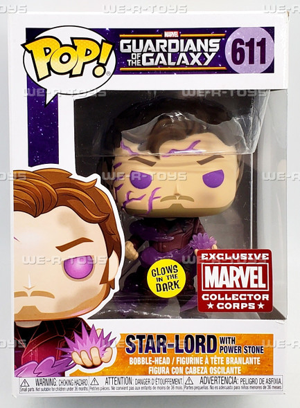 Funko POP Marvel Guardians of the Galaxy Star-Lord with Power Stone 611 Figure