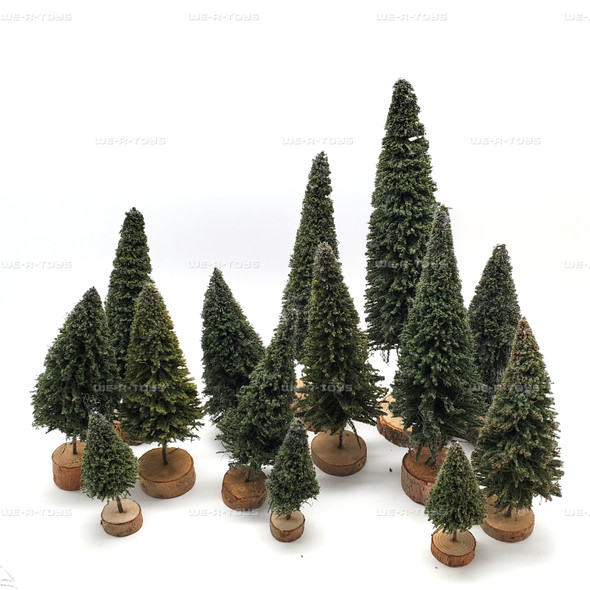 Department 56 Natural Evergreens Set of 14 Village Accessories #52886