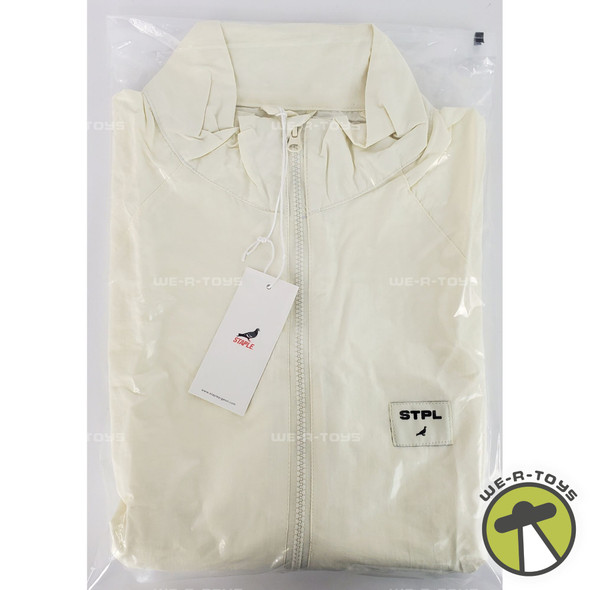Staple Pigeon Jacket Windbreaker STPL Off White Half Zip Size M