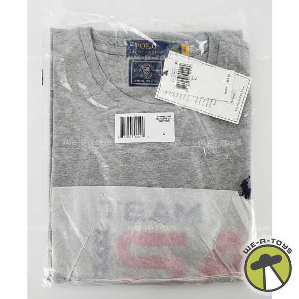 Polo Ralph Lauren Men's U.S. Olympic Team 2022 Long Sleeve Shirt Heather Gray L