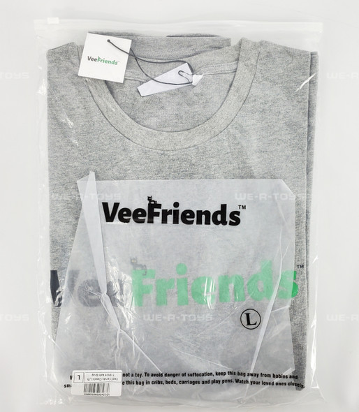 VeeFriends Classic Long Sleeve T-Shirt Ash Gray Size L
