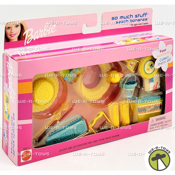 Barbie So Much Stuff Beach Bonanza Accessory Set 2001 Mattel 88815