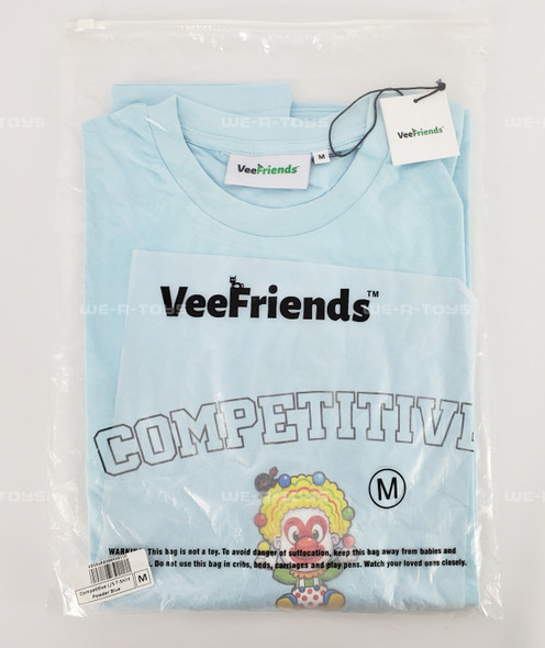 VeeFriends Competitive Clown Long Sleeve T-Shirt Light Blue Size M