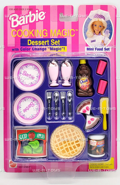 Barbie Cooking Magic Dessert Set Color Change Magic 1997 Mattel 67682
