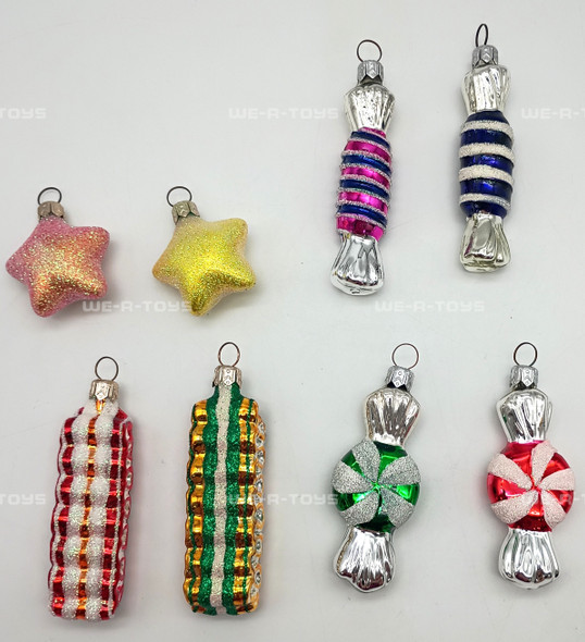 Hallmark Keepsake Crown Reflections Sweet Memories Blown Glass Set of Ornaments