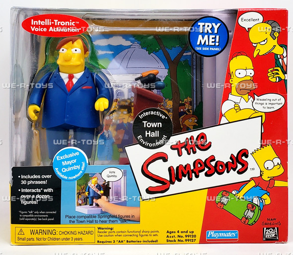 The Simpsons Town Hall Interactive Environment with Mayor Quimby Figure 99127