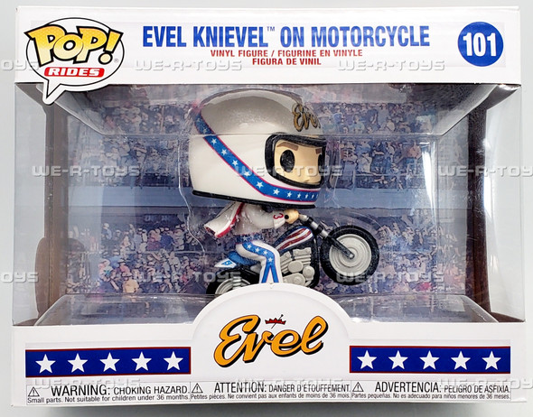Funko POP Rides Evel Knievel on Motorcycle 101 Vinyl Figure 49942