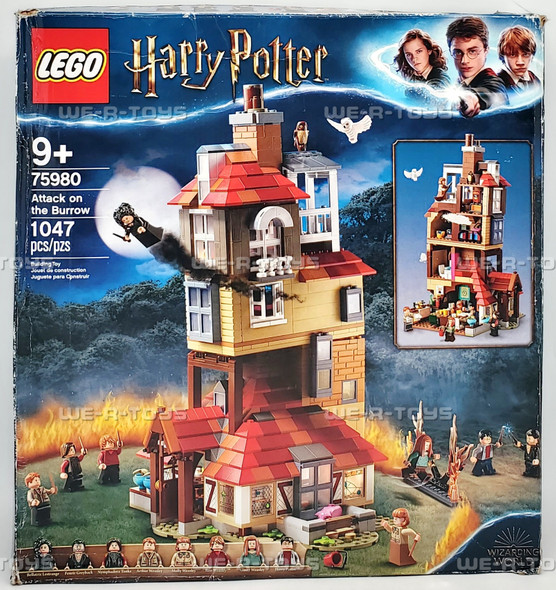LEGO Harry Potter Attack on the Burrow 1047 Piece Building Set 75980