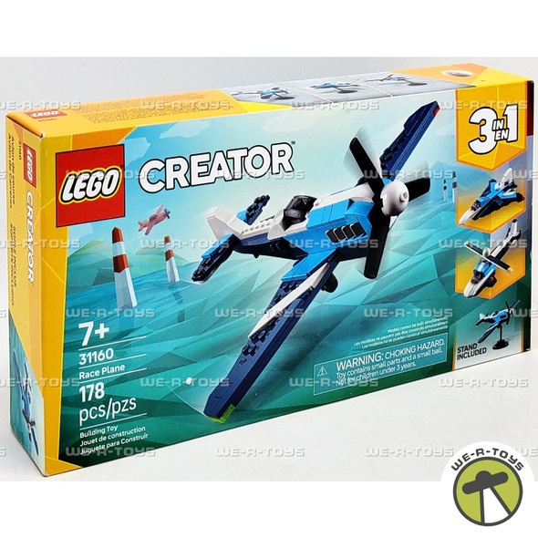 LEGO Creator 3 in 1 Race Plane 178 Piece Building Set 31160