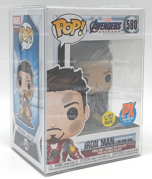 Funko Pop! Marvel Avengers Endgame Iron Man #580 Glow In The Dark Vinyl Figure