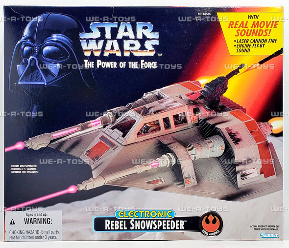 Star Wars Power of the Force Electronic Rebel Snowspeeder Vehicle Kenner 69585