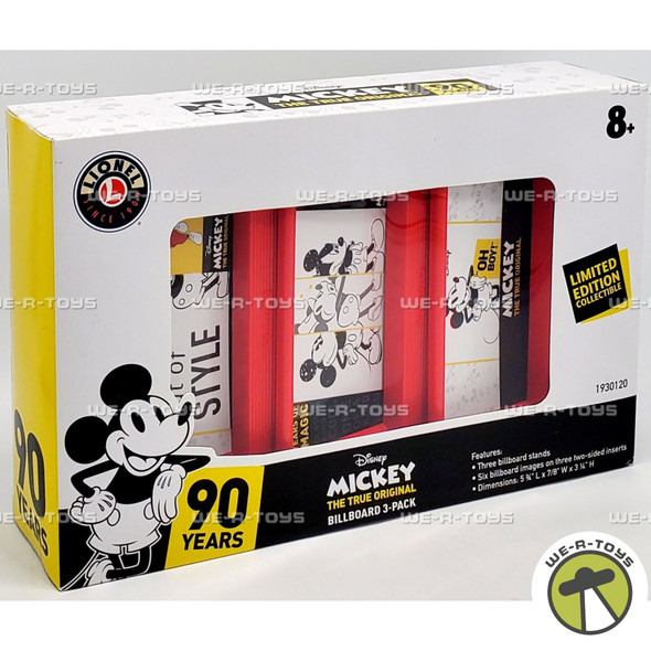 Disney's Mickey Mouse The True Original Billboard 3 Pack 2019 Lionel 1930120