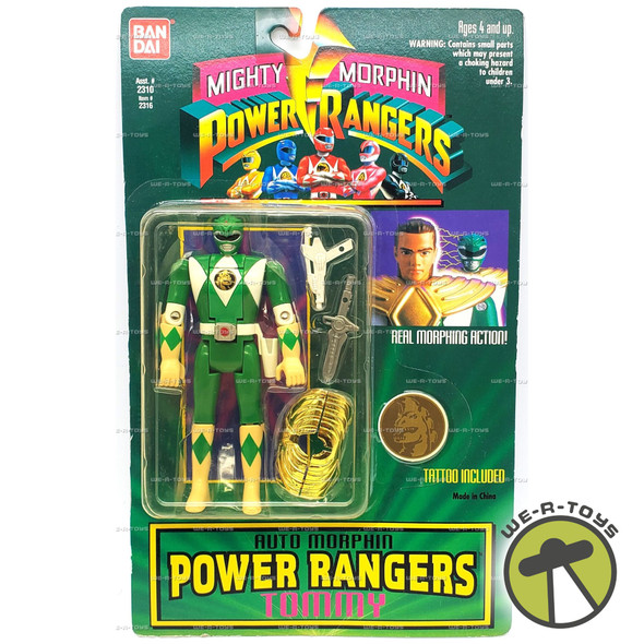 Mighty Morphin Power Rangers Auto Morphin Tommy Action Figure 1994 Bandai #2316