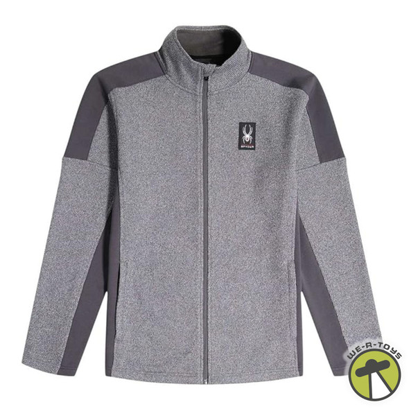 Spyder Men's Jacket Mendoza Full Zip Heather Gray Size S