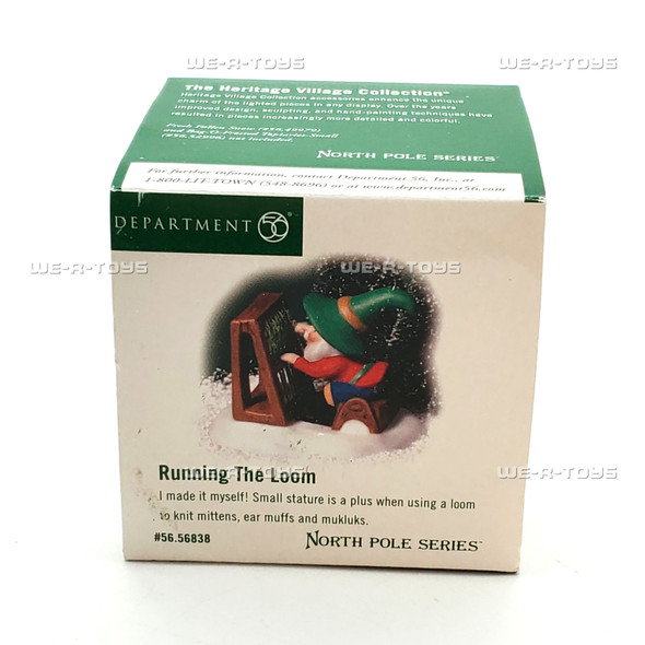 Department 56 Running The Loom North Pole Series Accessory NEW