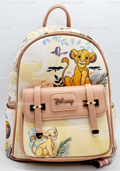 Wondapop Disney The Lion King Simba and Nala 11 Inch Vegan Leather Mini Backpack