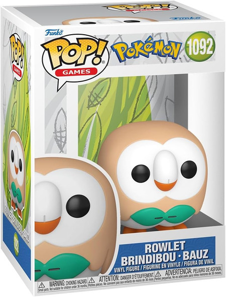 Funko Pop Games 1092 Pokémon Rowlet Vinyl Figure