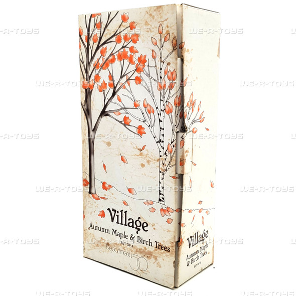 Department 56 Autumn Maple & Birch Trees Set of 4 #56.52655