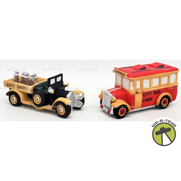 Department 56 Transport Set of 2 City Bus & Milk Truck Heritage Village 59838