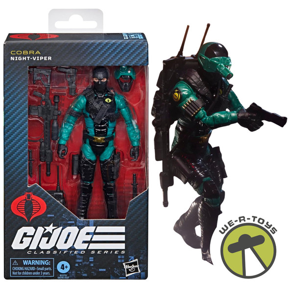 G.I. Joe Classified Series #187 Night-Viper Action Figure with 7 Accessories