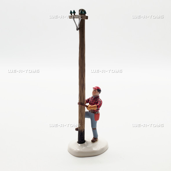 Department 56 Snow Village Telephone Line Repairman Accessory 55413 NEW