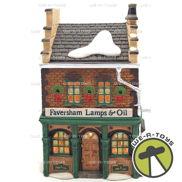 Department 56 Faversham Lamps and Oil Dickens Village Series Lighted Building