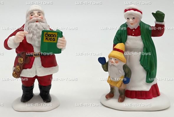 Department 56 Santa & Mrs. Claus North Pole Village Accessory Figurines Set of 2
