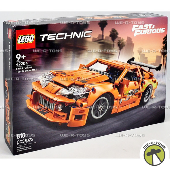 LEGO Technic Fast and Furious Toyota Supra MK4 Building Kit 810 Pieces 42204